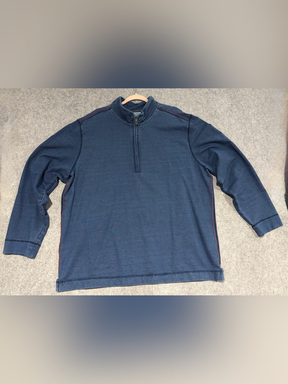 Tommy Bahama Men's Navy Blue Half-Zip Sweater - Picture 1 of 13